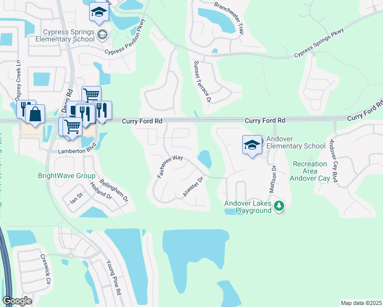 map of restaurants, bars, coffee shops, grocery stores, and more near 10946 Lanesboro Court in Orlando