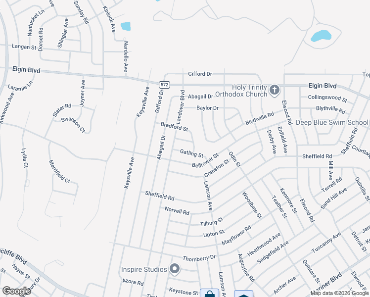 map of restaurants, bars, coffee shops, grocery stores, and more near 10431 Gatling Street in Spring Hill