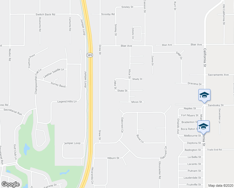 map of restaurants, bars, coffee shops, grocery stores, and more near 15300 State Street in Brooksville