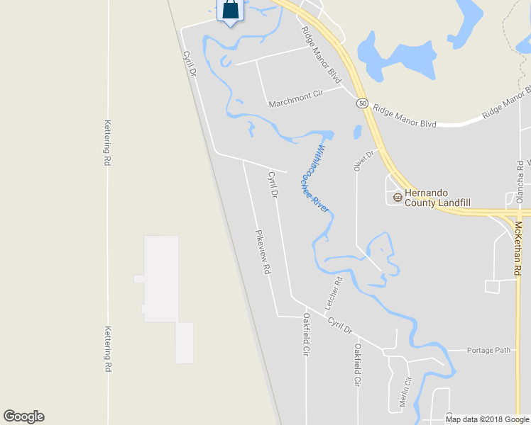 map of restaurants, bars, coffee shops, grocery stores, and more near 5283 Cyril Drive in Dade City