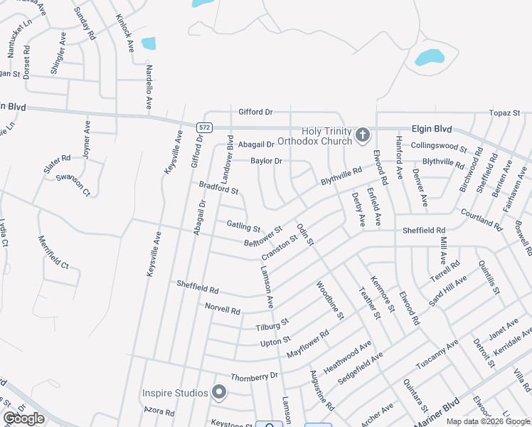 map of restaurants, bars, coffee shops, grocery stores, and more near 10582 Blythville Road in Spring Hill