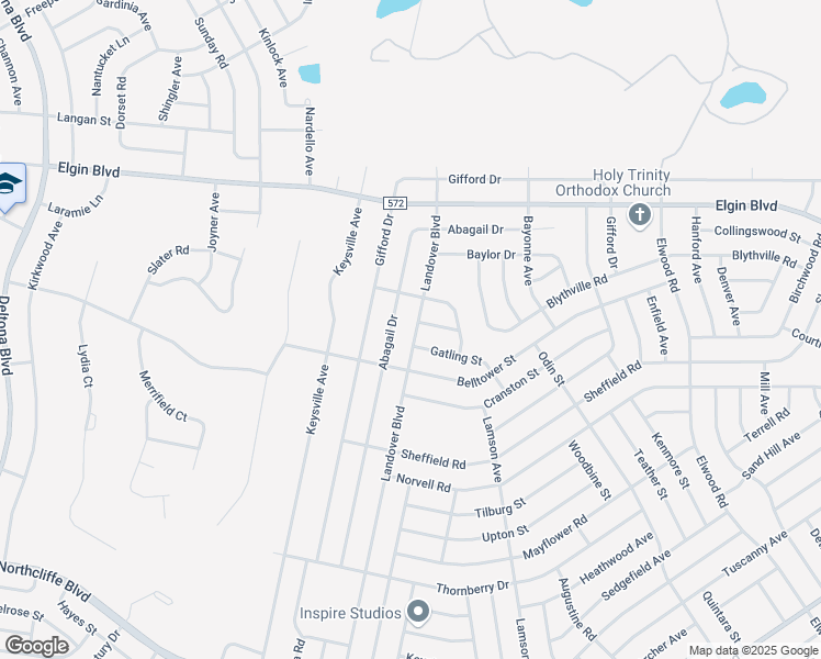 map of restaurants, bars, coffee shops, grocery stores, and more near 2060 Landover Boulevard in Spring Hill