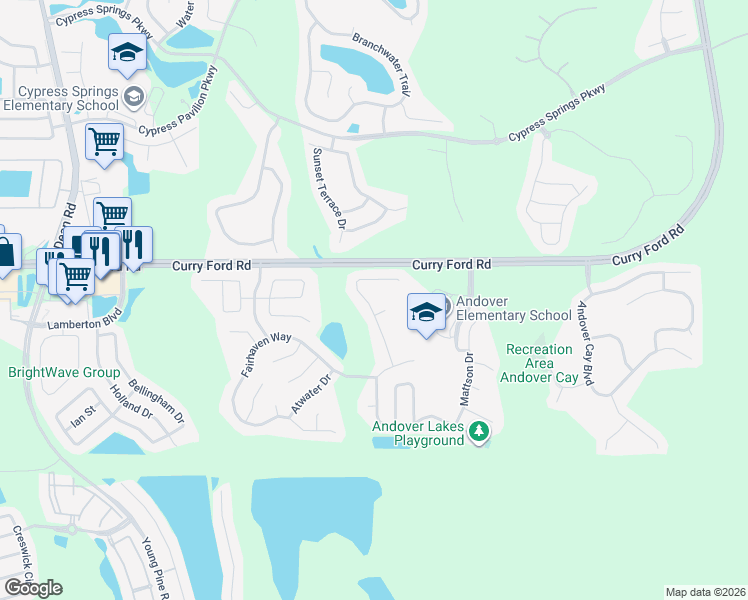map of restaurants, bars, coffee shops, grocery stores, and more near 2957 Saint Augustine Drive in Orlando