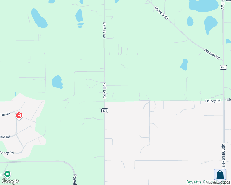 map of restaurants, bars, coffee shops, grocery stores, and more near 5248 Neff Lake Road in Brooksville