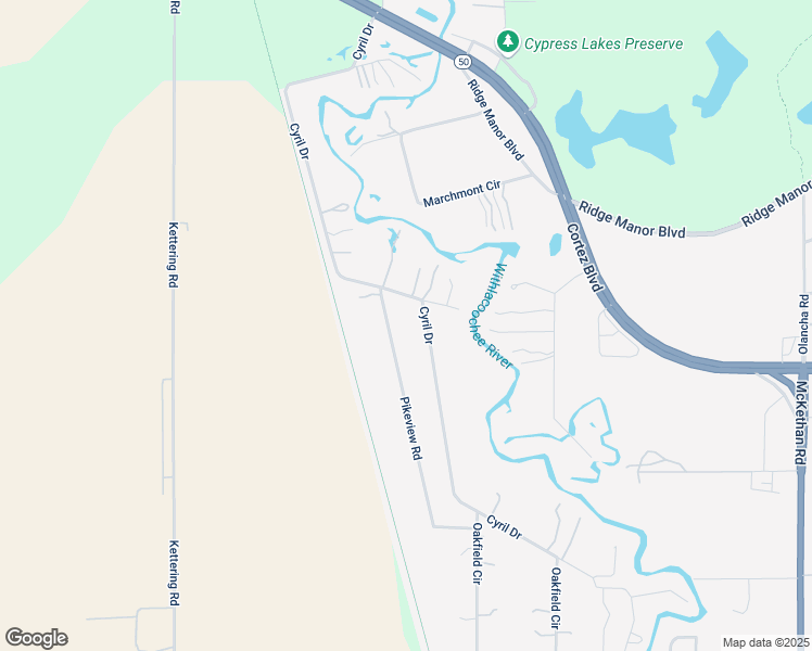 map of restaurants, bars, coffee shops, grocery stores, and more near 5283 Cyril Drive in Dade City