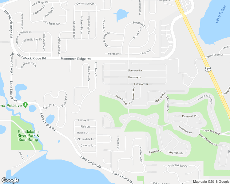 map of restaurants, bars, coffee shops, grocery stores, and more near 1104 Calloway Circle in Clermont