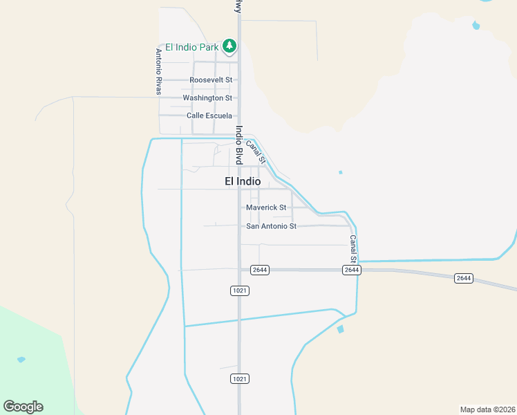 map of restaurants, bars, coffee shops, grocery stores, and more near Maverick Street in El Indio