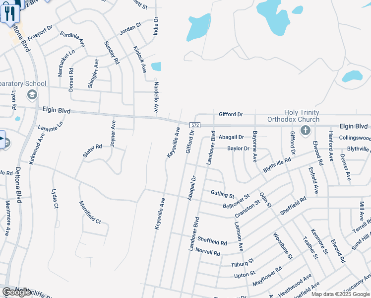 map of restaurants, bars, coffee shops, grocery stores, and more near 10365 Gifford Drive in Spring Hill