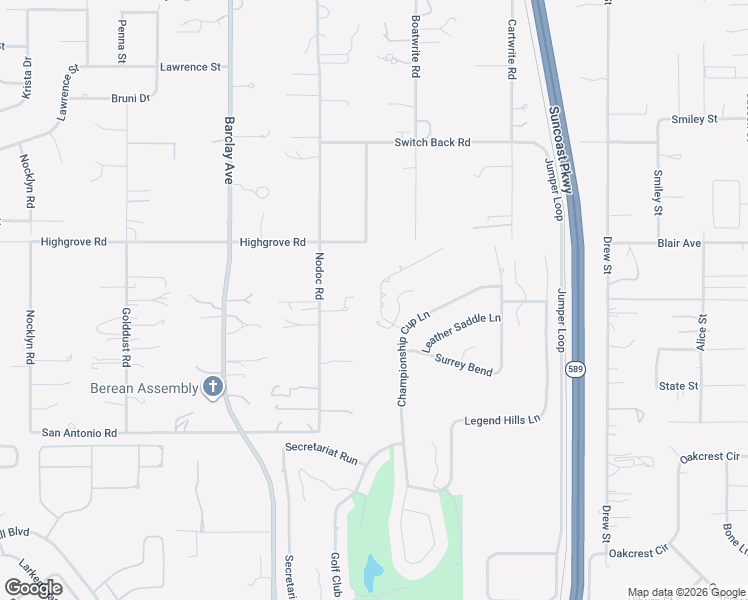 map of restaurants, bars, coffee shops, grocery stores, and more near 5420 Firethorn Point in Brooksville