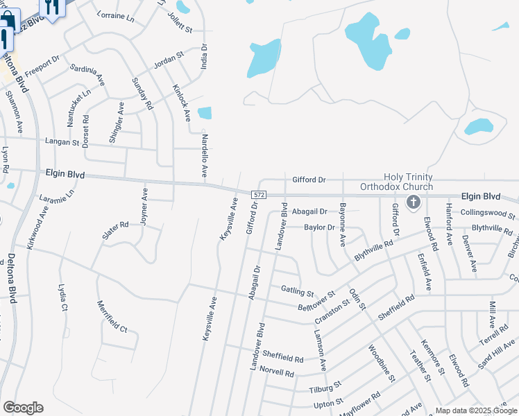 map of restaurants, bars, coffee shops, grocery stores, and more near 10408 Gifford Drive in Spring Hill