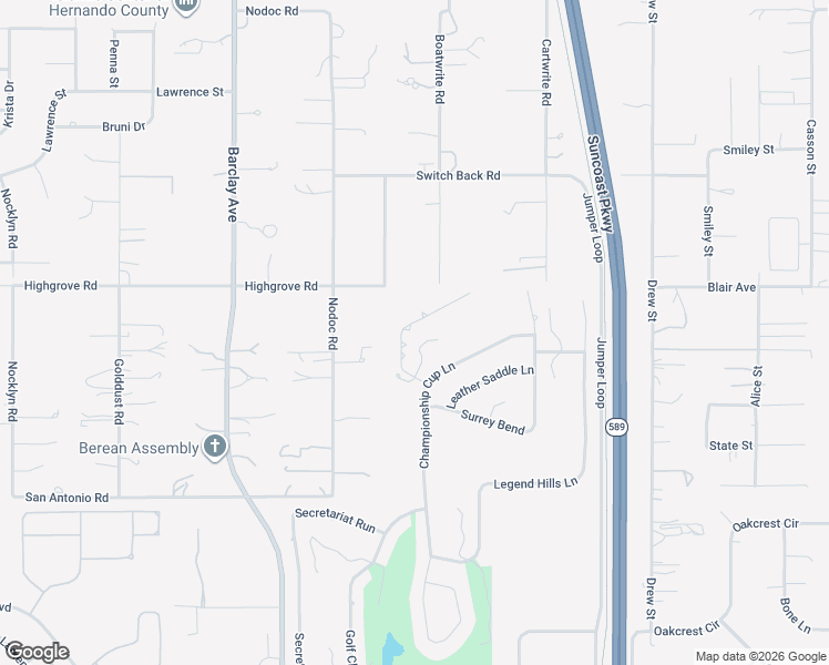 map of restaurants, bars, coffee shops, grocery stores, and more near 5420 Firethorn Point in Brooksville