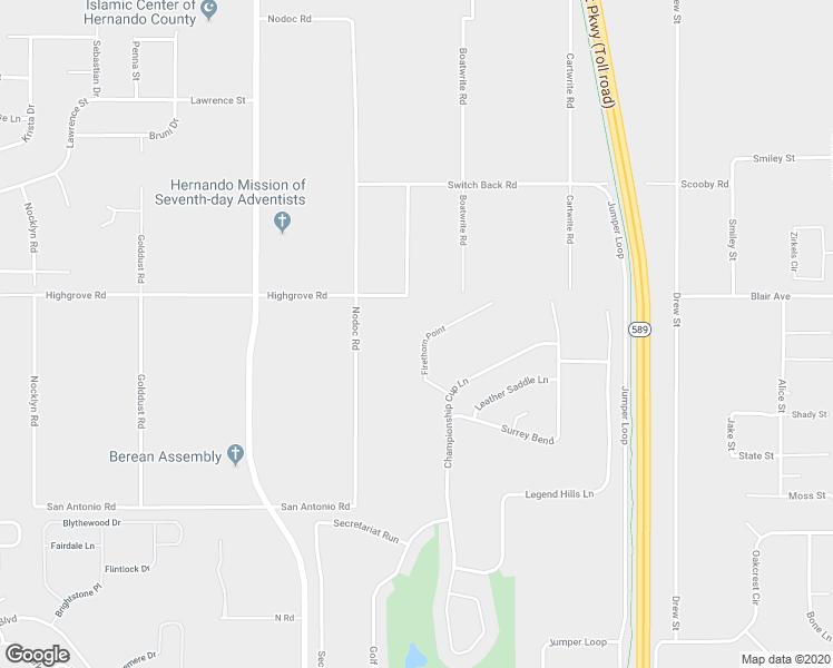 map of restaurants, bars, coffee shops, grocery stores, and more near 5407 Firethorn Point in Spring Hill