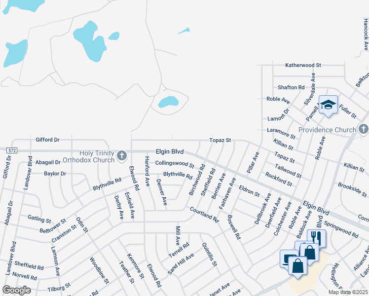 map of restaurants, bars, coffee shops, grocery stores, and more near 11367 Collingswood Street in Spring Hill