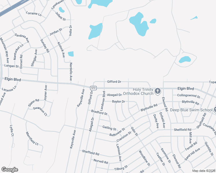 map of restaurants, bars, coffee shops, grocery stores, and more near 10443 Elgin Boulevard in Spring Hill