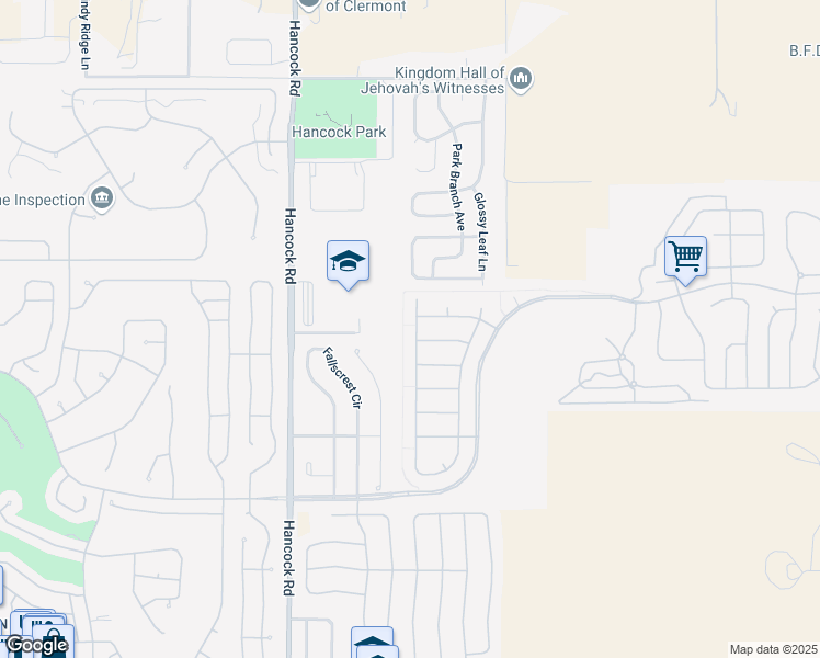 map of restaurants, bars, coffee shops, grocery stores, and more near 3948 Sanibel Street in Clermont