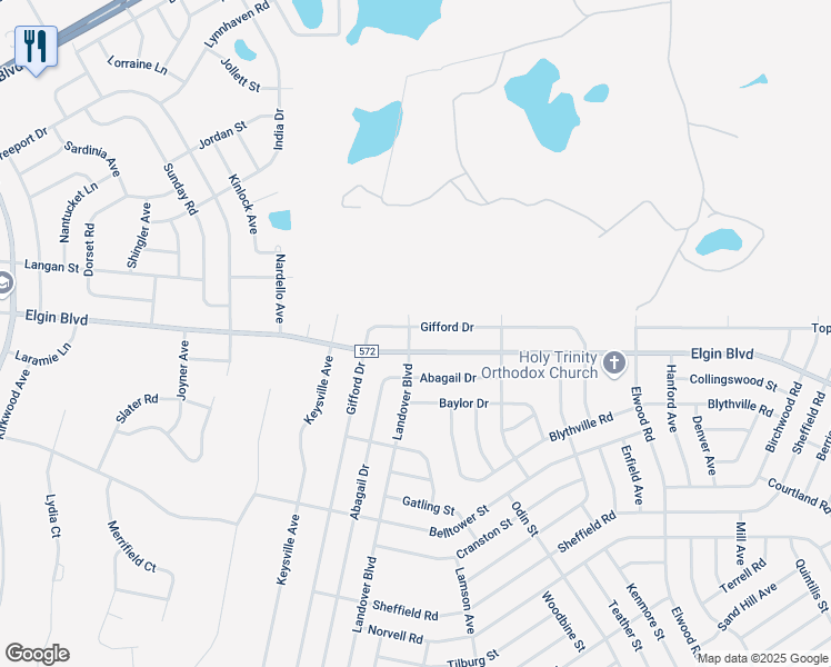map of restaurants, bars, coffee shops, grocery stores, and more near 10518 Gifford Drive in Spring Hill