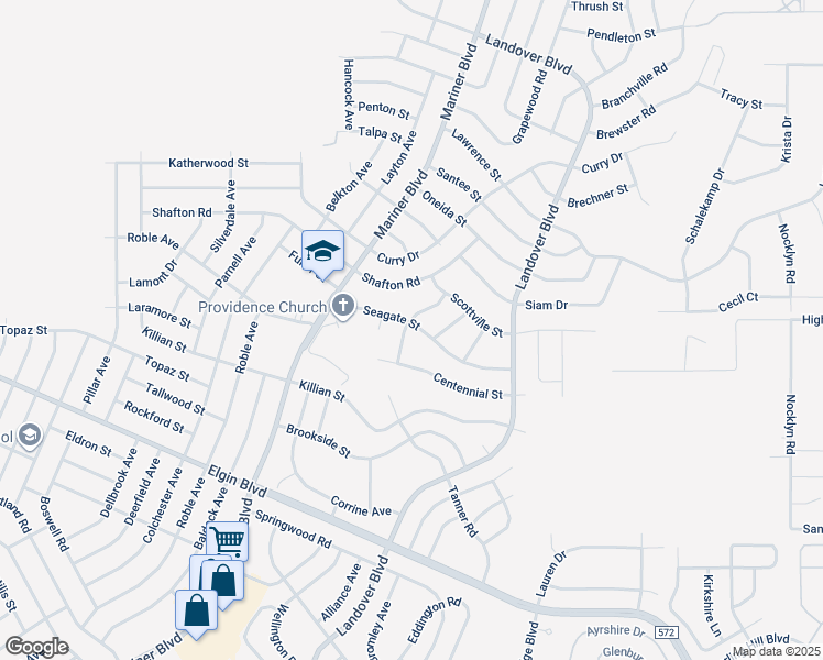 map of restaurants, bars, coffee shops, grocery stores, and more near 12454 Seagate Street in Spring Hill