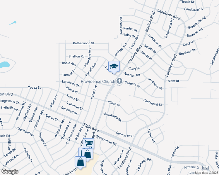 map of restaurants, bars, coffee shops, grocery stores, and more near 5587 Mariner Boulevard in Spring Hill