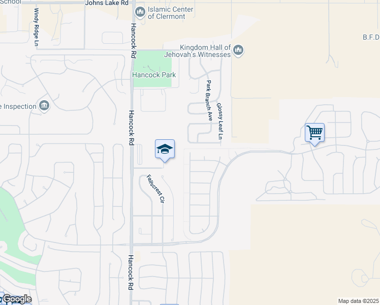 map of restaurants, bars, coffee shops, grocery stores, and more near 3948 Sanibel Street in Clermont