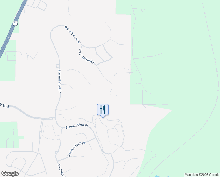 map of restaurants, bars, coffee shops, grocery stores, and more near 5456 Creek Ridge Road in Brooksville