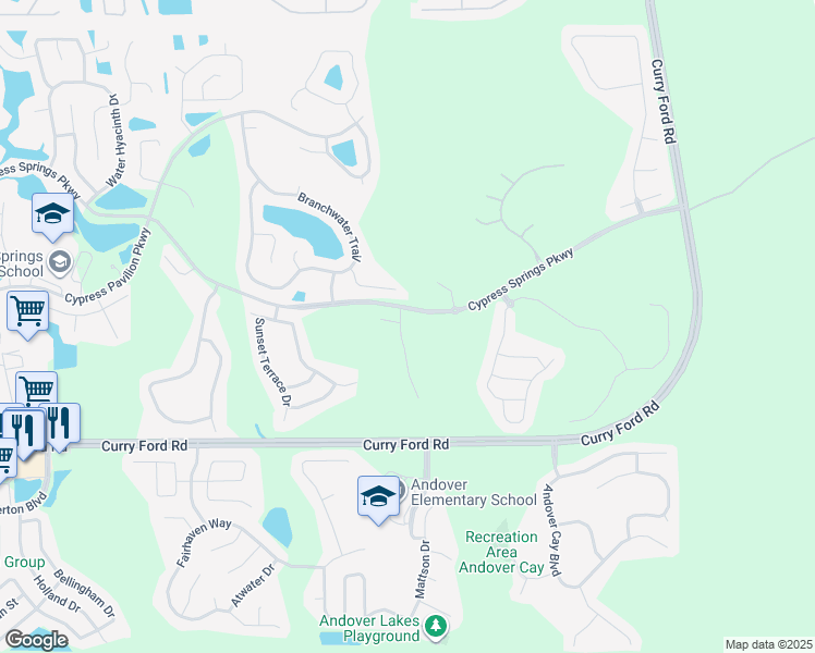 map of restaurants, bars, coffee shops, grocery stores, and more near 2044 Autumn View Drive in Orlando
