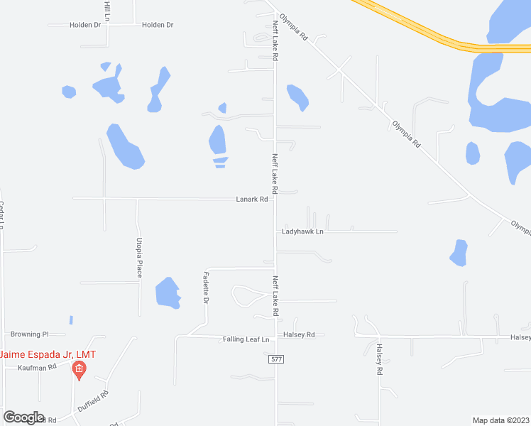 map of restaurants, bars, coffee shops, grocery stores, and more near 5483 Neff Lake Road in Brooksville