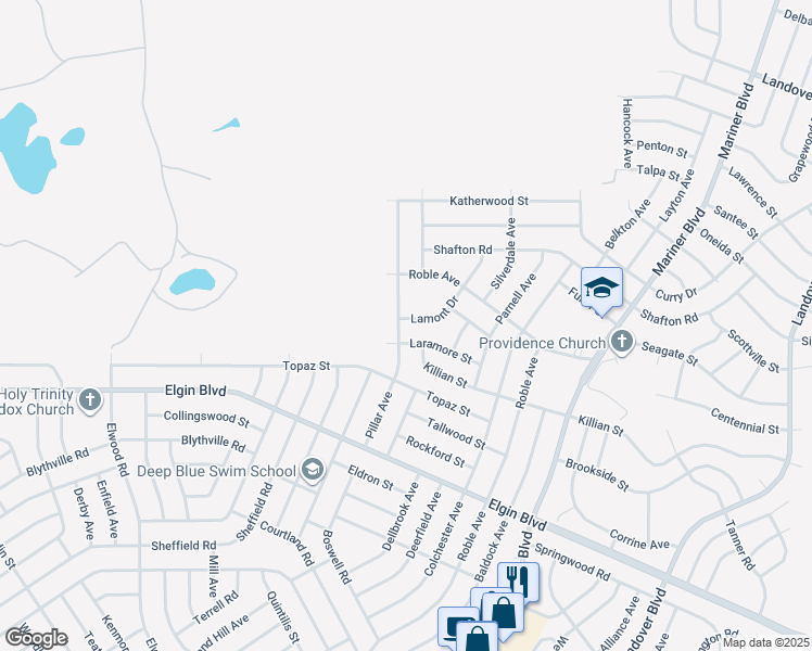 map of restaurants, bars, coffee shops, grocery stores, and more near 12082 Lamont Drive in Spring Hill