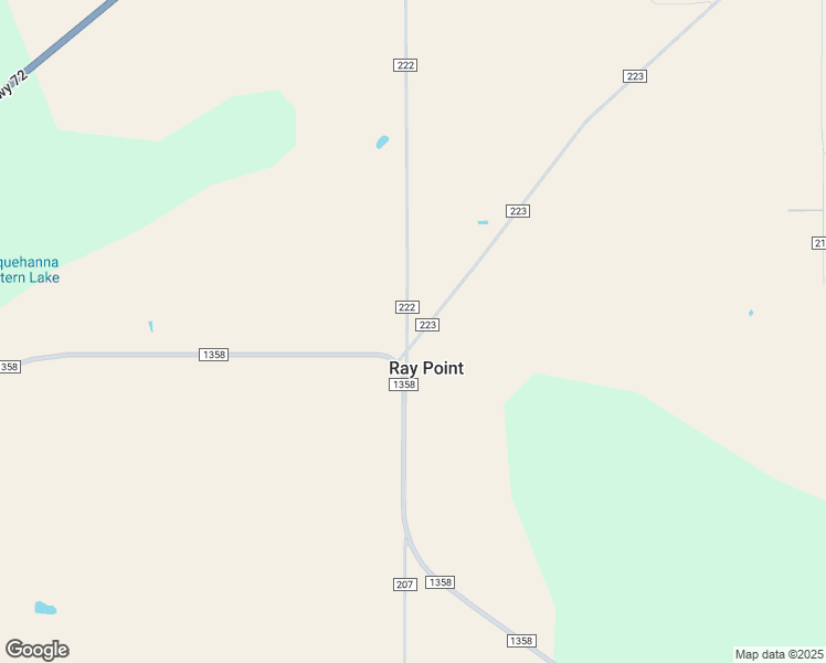 map of restaurants, bars, coffee shops, grocery stores, and more near County Road 223 in Three Rivers