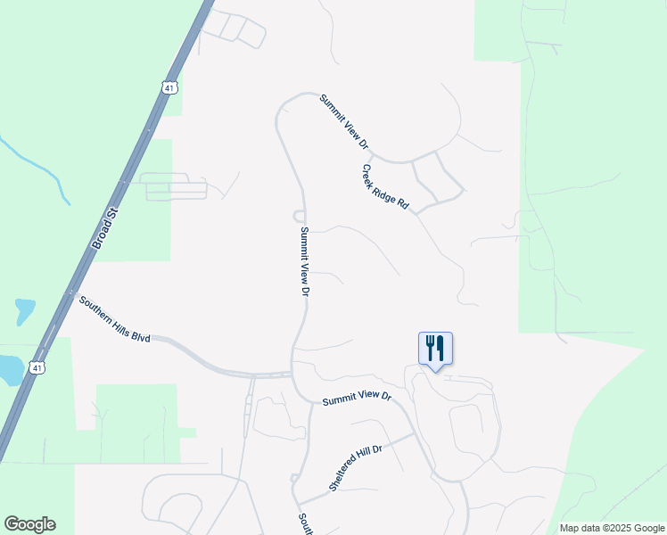 map of restaurants, bars, coffee shops, grocery stores, and more near 19529 Lily Pond Court in Brooksville