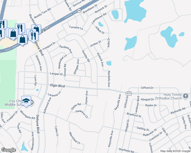 map of restaurants, bars, coffee shops, grocery stores, and more near 6628 Freeport Drive in Spring Hill