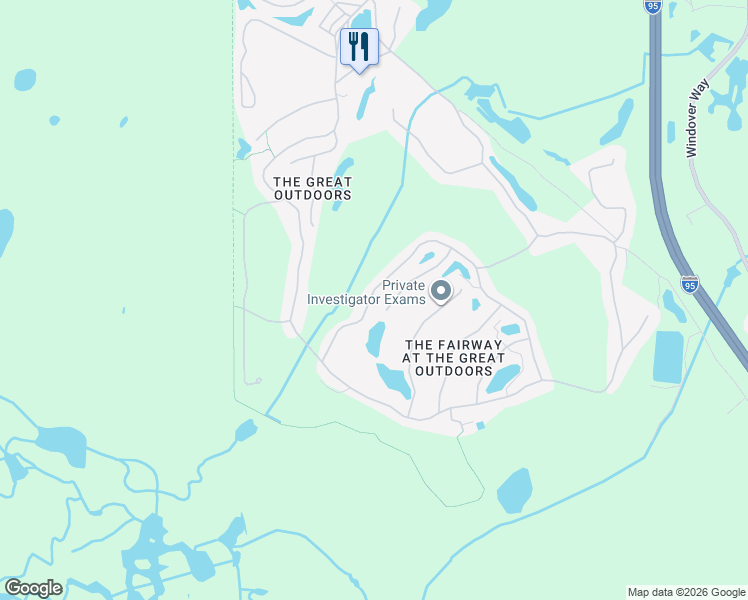 map of restaurants, bars, coffee shops, grocery stores, and more near 493 Fawn Trail in Titusville
