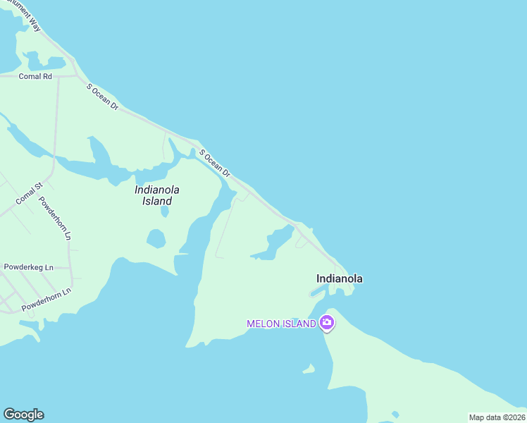 map of restaurants, bars, coffee shops, grocery stores, and more near 1080 South Ocean Drive in Calhoun