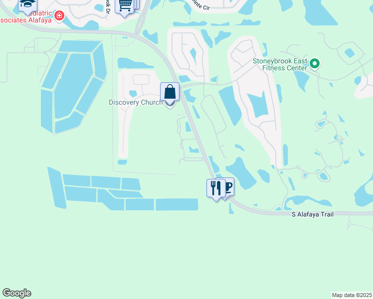 map of restaurants, bars, coffee shops, grocery stores, and more near 2231 Saw Palmetto Lane in Orlando