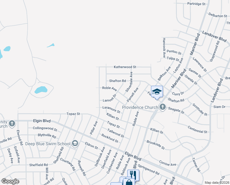 map of restaurants, bars, coffee shops, grocery stores, and more near 12193 Lamont Drive in Spring Hill