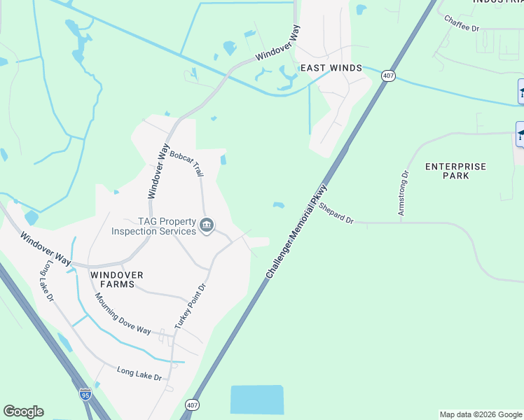 map of restaurants, bars, coffee shops, grocery stores, and more near 7120 Turkey Point Drive in Titusville