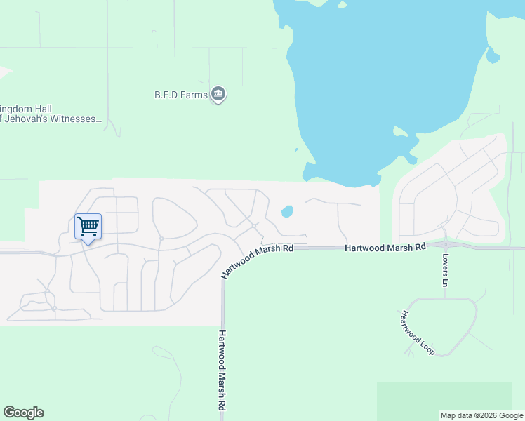 map of restaurants, bars, coffee shops, grocery stores, and more near 3623 Kinley Brooke Lane in Clermont