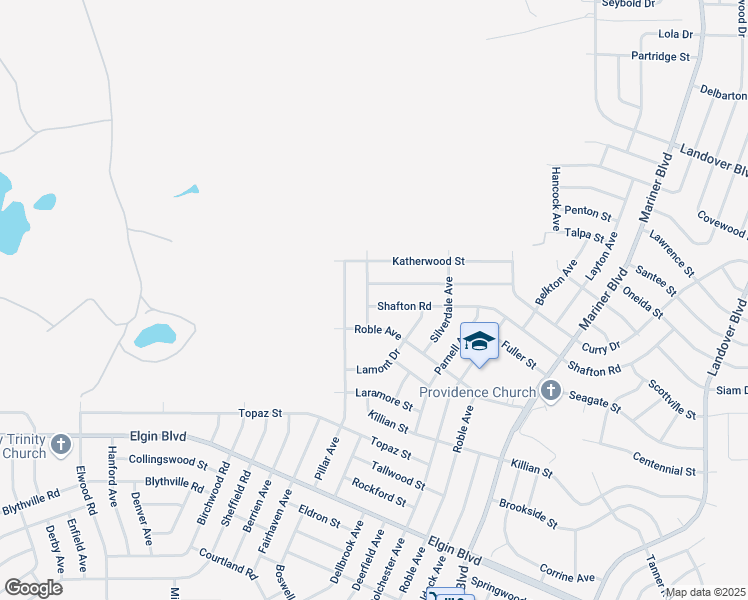 map of restaurants, bars, coffee shops, grocery stores, and more near 6110 Belspring Avenue in Spring Hill