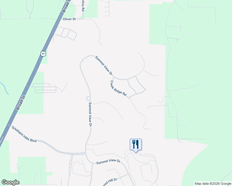 map of restaurants, bars, coffee shops, grocery stores, and more near 5963 Creek Ridge Road in Brooksville