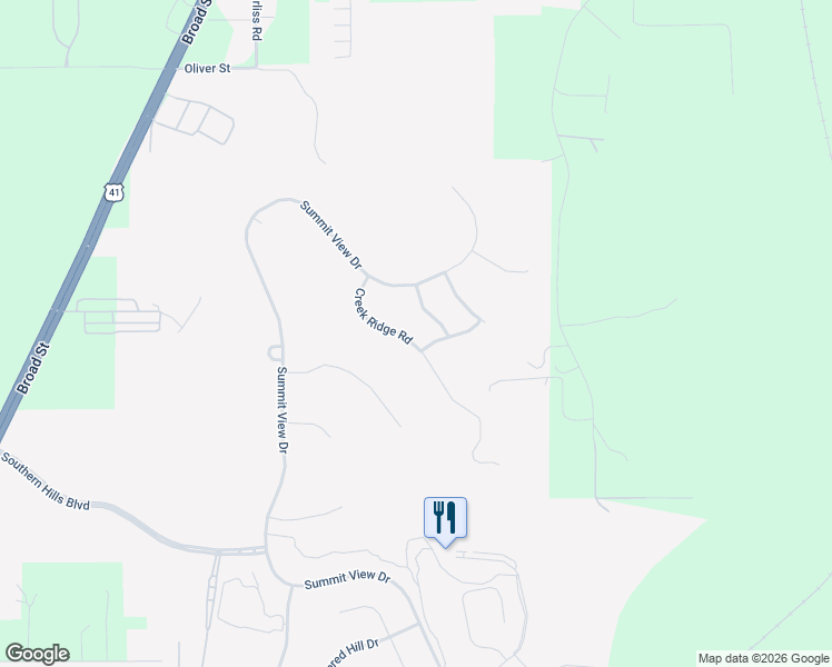 map of restaurants, bars, coffee shops, grocery stores, and more near 5880 Creek Ridge Road in Brooksville