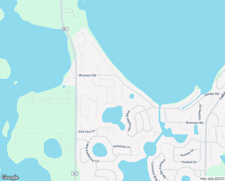 map of restaurants, bars, coffee shops, grocery stores, and more near 11734 Lake Clair Circle in Clermont