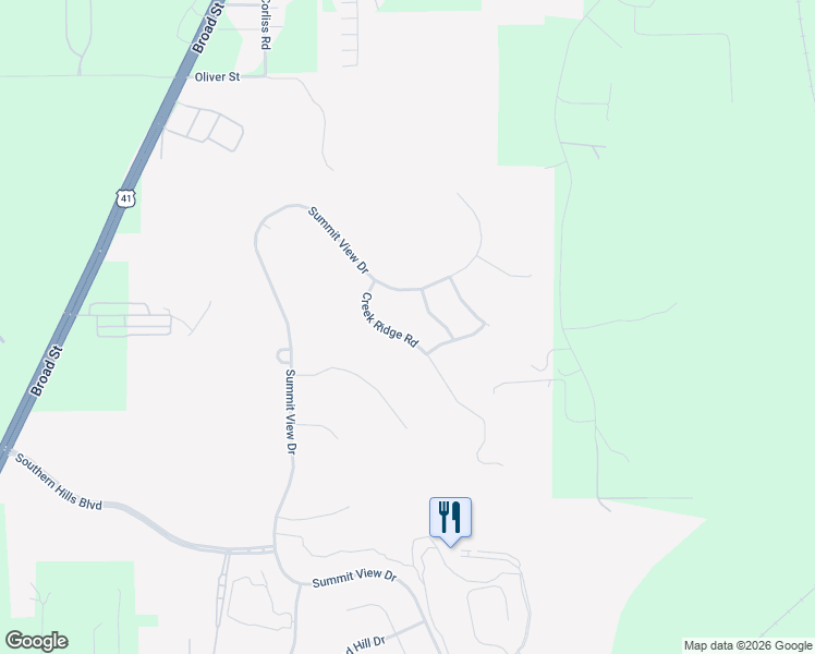 map of restaurants, bars, coffee shops, grocery stores, and more near 5880 Creek Ridge Road in Brooksville