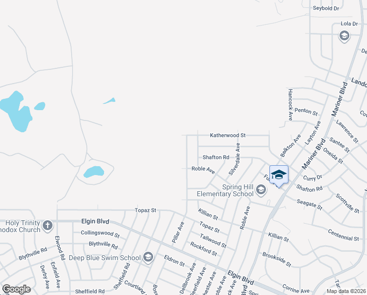 map of restaurants, bars, coffee shops, grocery stores, and more near 5651 Pillar Avenue in Spring Hill
