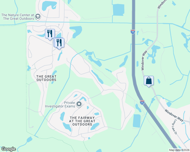 map of restaurants, bars, coffee shops, grocery stores, and more near 774 East Plantation Drive in Titusville