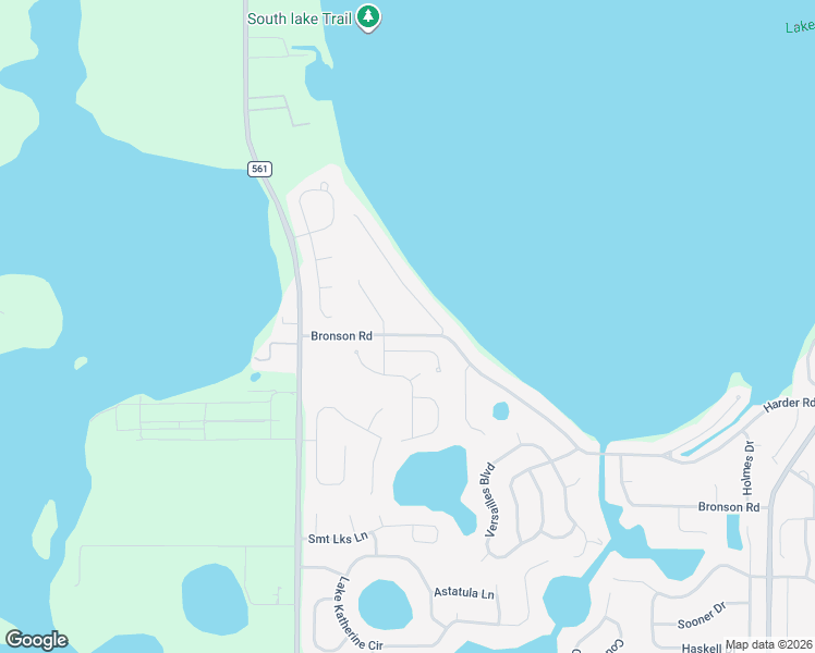 map of restaurants, bars, coffee shops, grocery stores, and more near 10635 Point Overlook Drive in Clermont