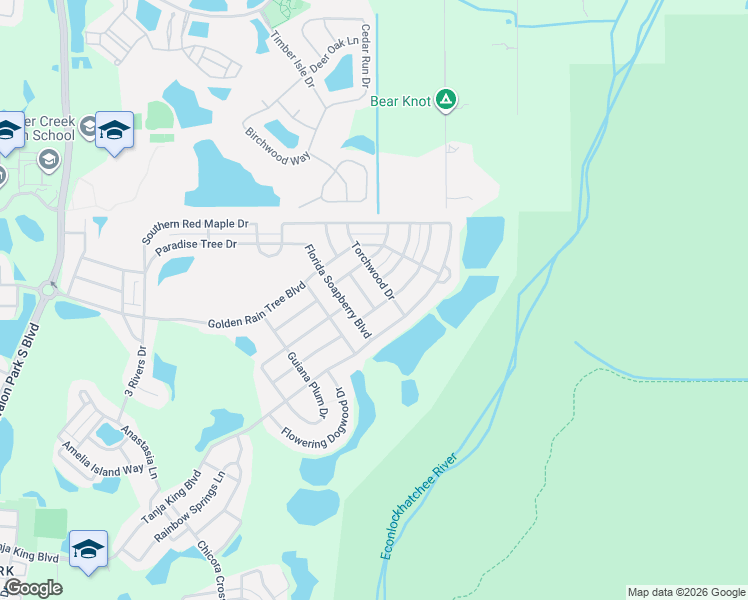 map of restaurants, bars, coffee shops, grocery stores, and more near 2225 Glossy Privet Drive in Orlando