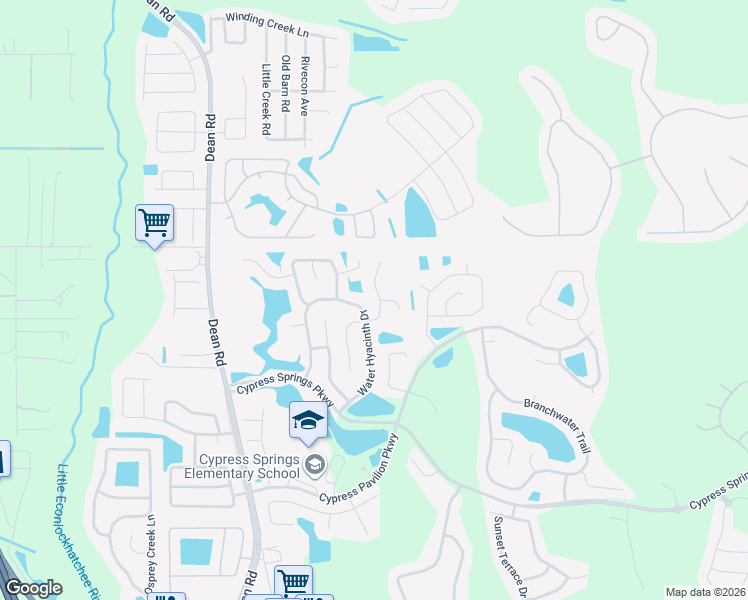 map of restaurants, bars, coffee shops, grocery stores, and more near 1709 Cypress Ridge Drive in Orlando