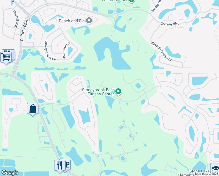 map of restaurants, bars, coffee shops, grocery stores, and more near 14278 Squirrel Run in Orlando