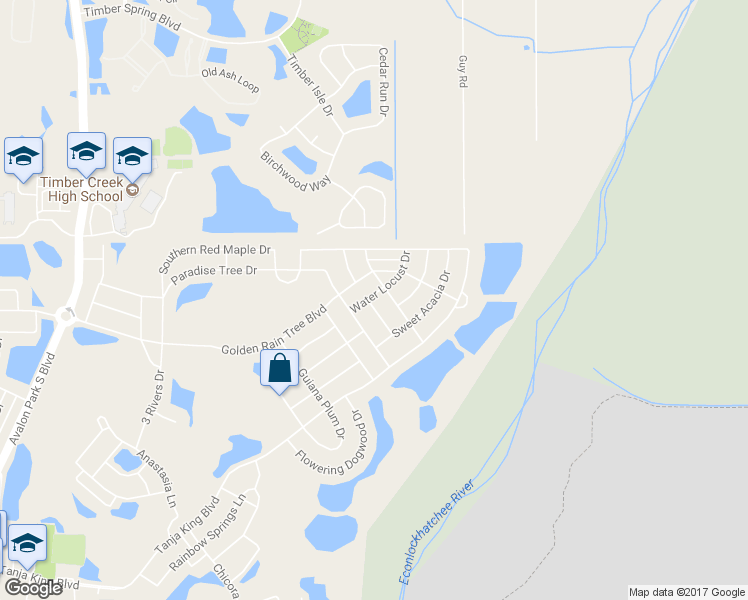 map of restaurants, bars, coffee shops, grocery stores, and more near 2134 Glossy Privet Drive in Orlando