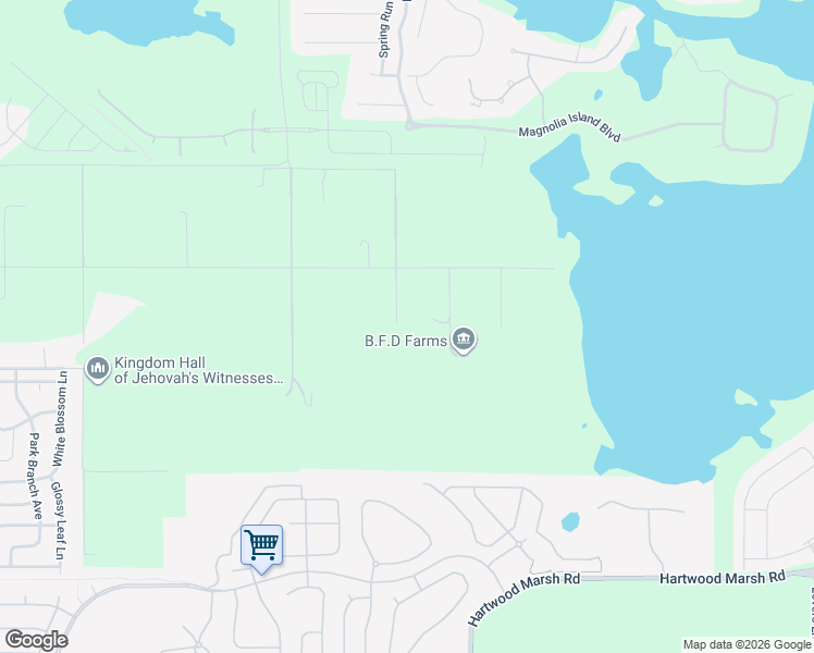 map of restaurants, bars, coffee shops, grocery stores, and more near 16300 Johns Lake Road in Clermont
