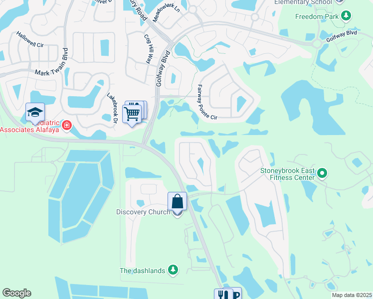 map of restaurants, bars, coffee shops, grocery stores, and more near 2312 Brixham Avenue in Orlando